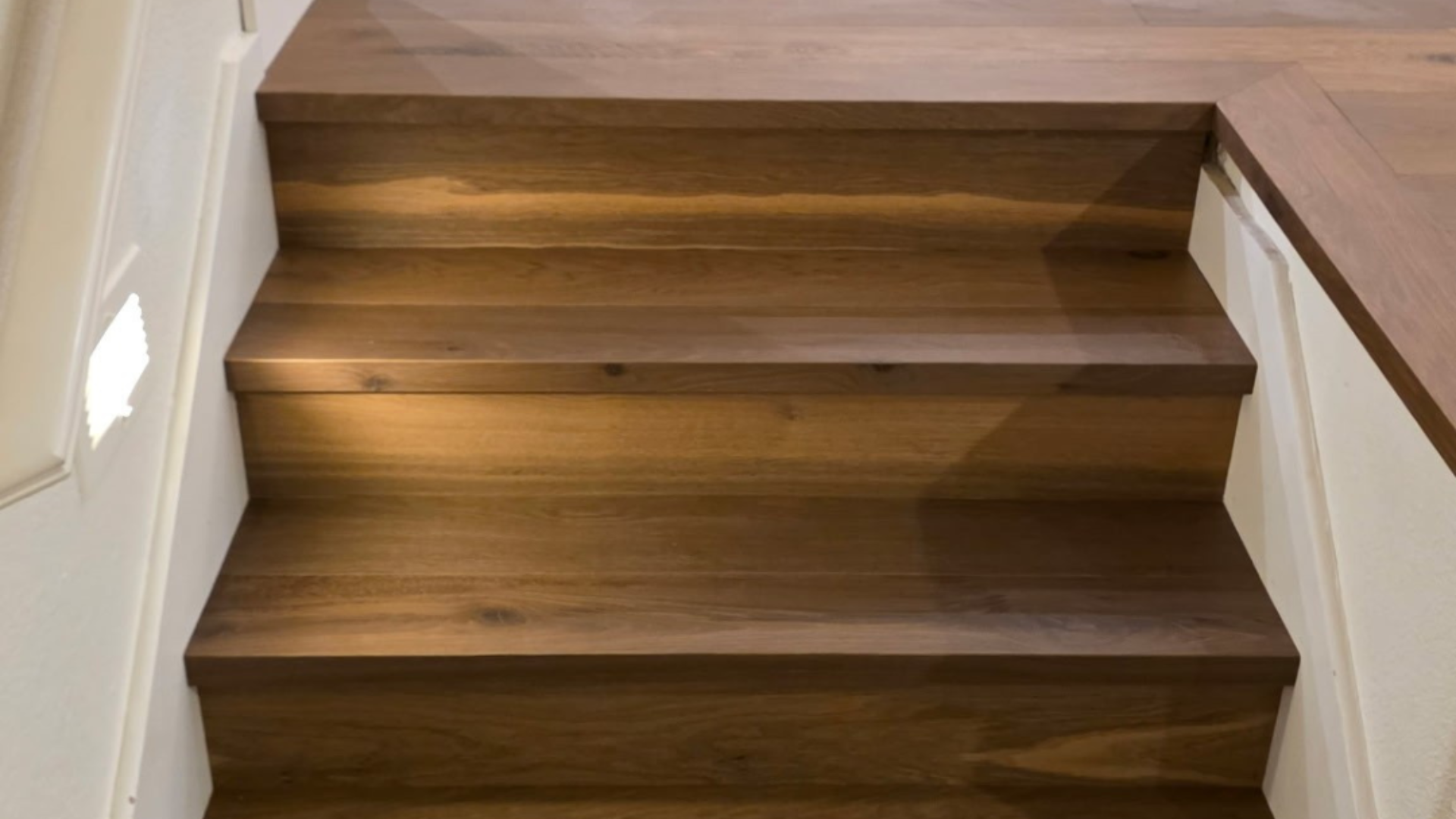 hardwood flooring staircase installation in San Ramon, CA
